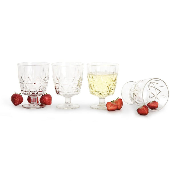 Acrylic Wine Glasses Set of 4
