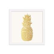 Golden Pineapple Framed Wall Art Poster