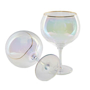 Iridescent Gin Balloon Glasses Set of 2