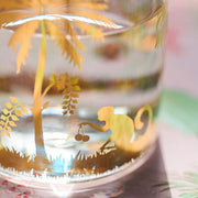 gold water glass