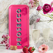 prosecco serving tray pink