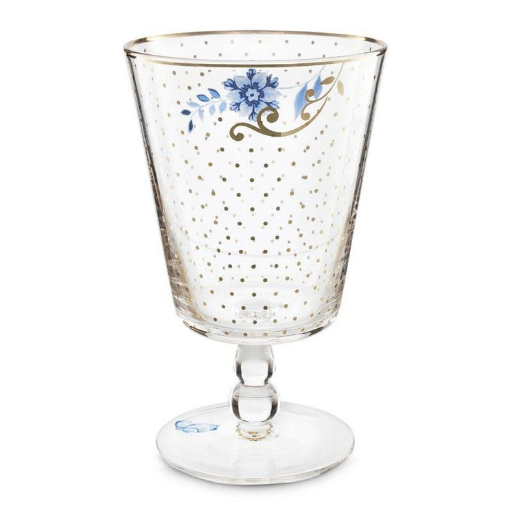 royal short stemmed wine glass french vintage drinking glass