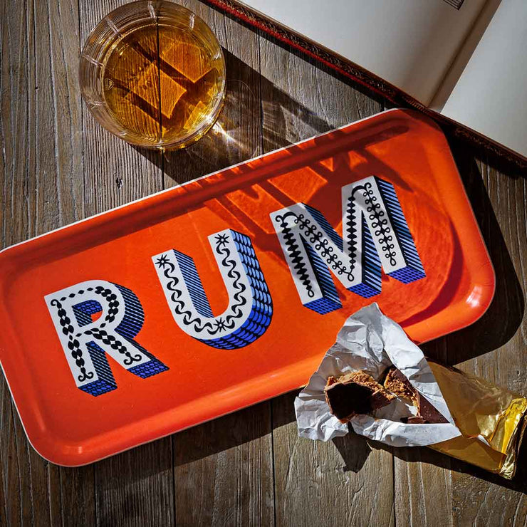 rum serving tray