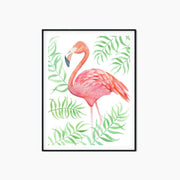 tropical flamingo wall art uk