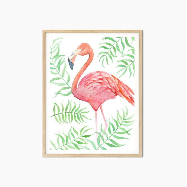 tropical flamingo wall art prints